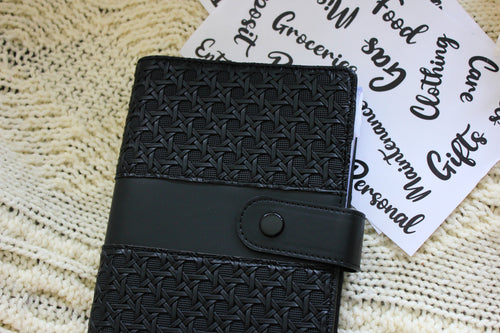 Black Texture Money Saving Binders