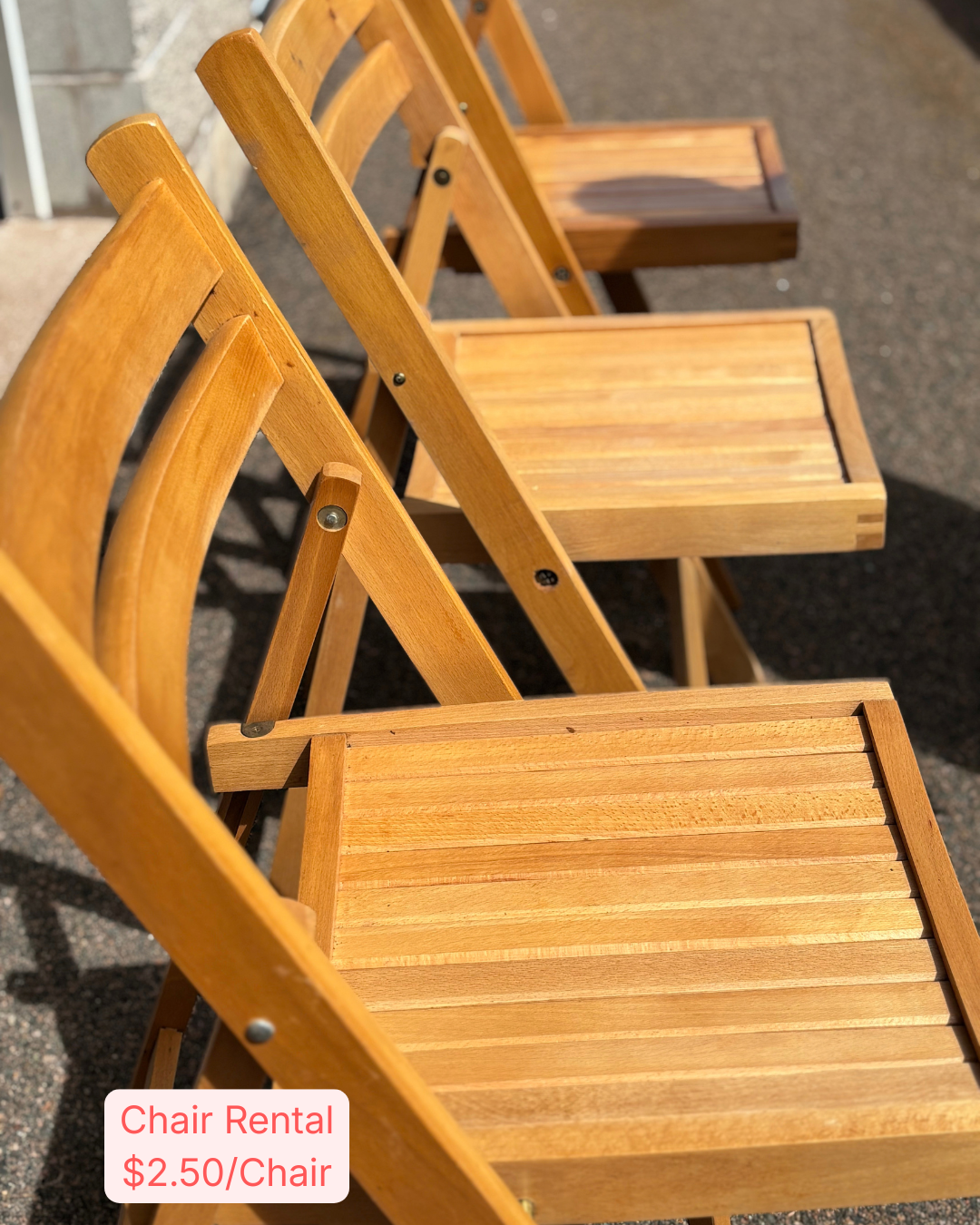 Resin Wooden Chair Rental
