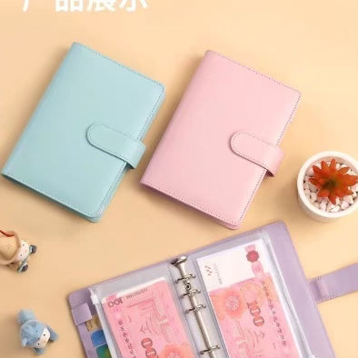 Pastel Blue Money Saving Binders