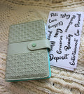 Green Texture Money Saving Binder
